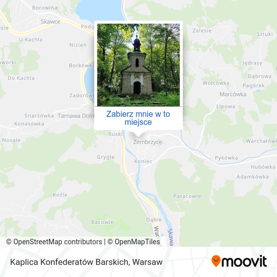 Mapa Kaplica Konfederatów Barskich