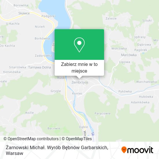 Mapa Żarnowski Michał. Wyrób Bębnów Garbarskich