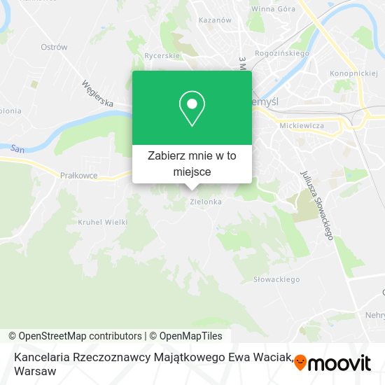 Mapa Kancelaria Rzeczoznawcy Majątkowego Ewa Waciak