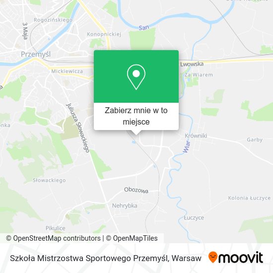 Mapa Szkoła Mistrzostwa Sportowego Przemyśl