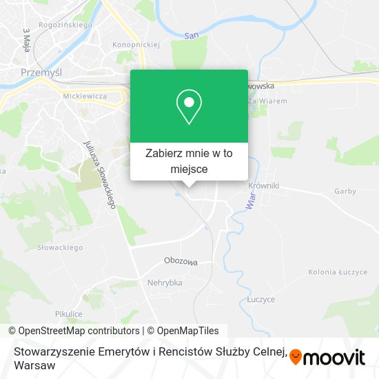 Mapa Stowarzyszenie Emerytów i Rencistów Służby Celnej