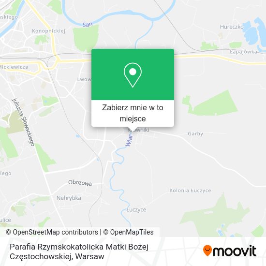 Mapa Parafia Rzymskokatolicka Matki Bożej Częstochowskiej