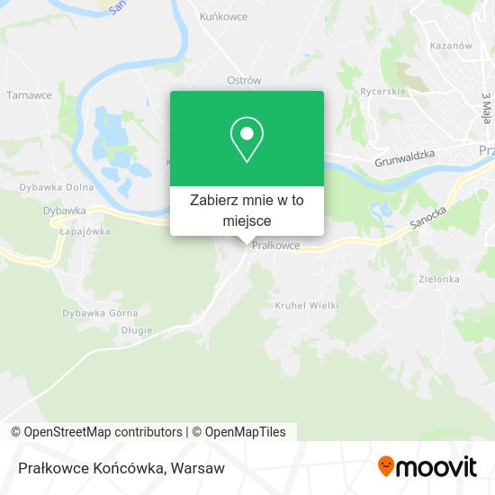 Mapa Prałkowce Końcówka