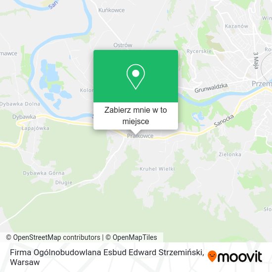 Mapa Firma Ogólnobudowlana Esbud Edward Strzemiński