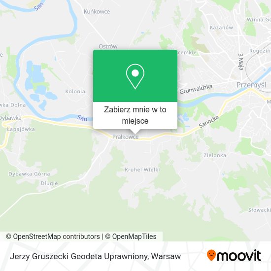 Mapa Jerzy Gruszecki Geodeta Uprawniony