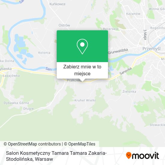 Mapa Salon Kosmetyczny Tamara Tamara Zakaria-Stodolińska