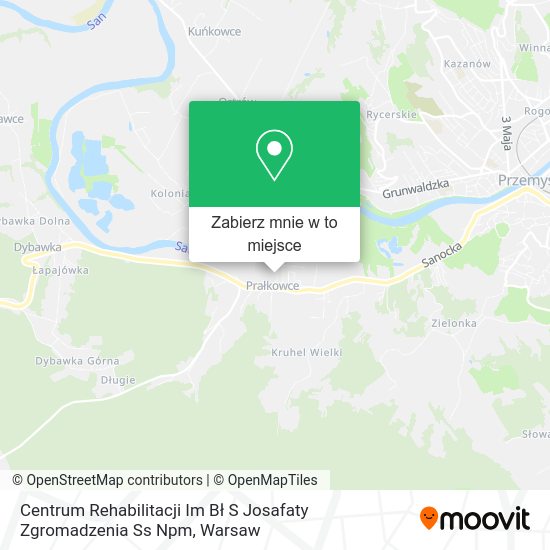 Mapa Centrum Rehabilitacji Im Bł S Josafaty Zgromadzenia Ss Npm