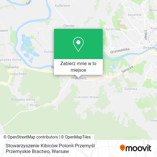 Mapa Stowarzyszenie Kibiców Polonii Przemyśl Przemyskie Bractwo