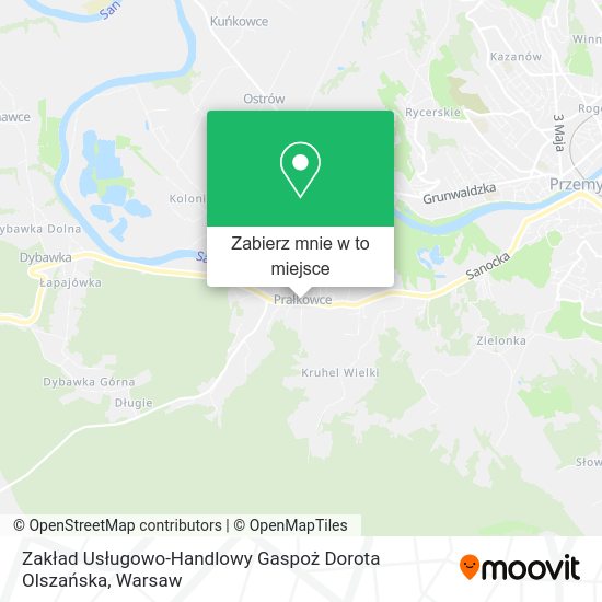 Mapa Zakład Usługowo-Handlowy Gaspoż Dorota Olszańska