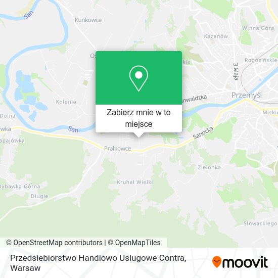 Mapa Przedsiebiorstwo Handlowo Uslugowe Contra