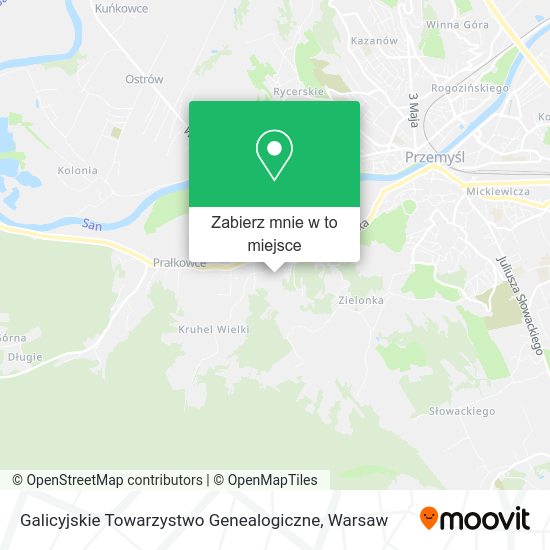 Mapa Galicyjskie Towarzystwo Genealogiczne