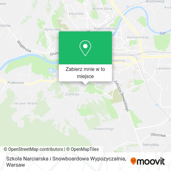 Mapa Szkola Narciarska i Snowboardowa Wypozyczalnia