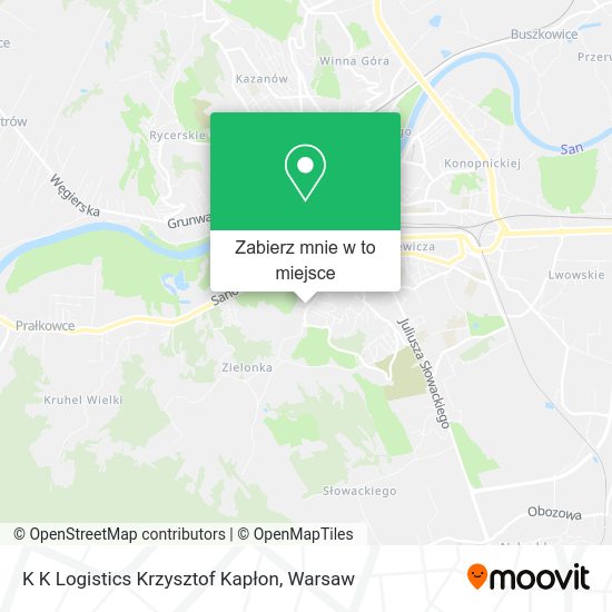 Mapa K K Logistics Krzysztof Kapłon