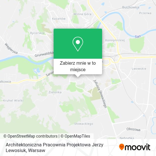 Mapa Architektoniczna Pracownia Projektowa Jerzy Lewosiuk