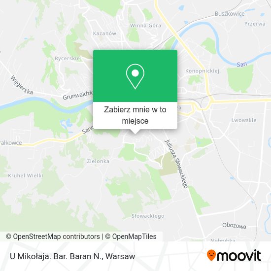 Mapa U Mikołaja. Bar. Baran N.