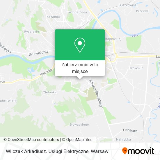 Mapa Wilczak Arkadiusz. Usługi Elektryczne