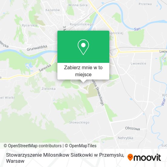 Mapa Stowarzyszenie Milosnikow Siatkowki w Przemyslu