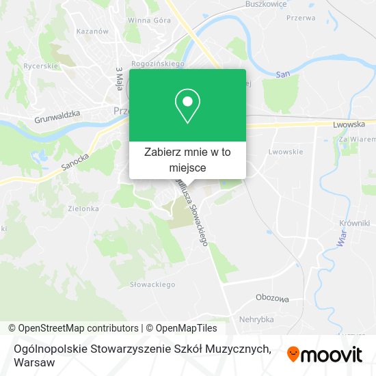 Mapa Ogólnopolskie Stowarzyszenie Szkół Muzycznych