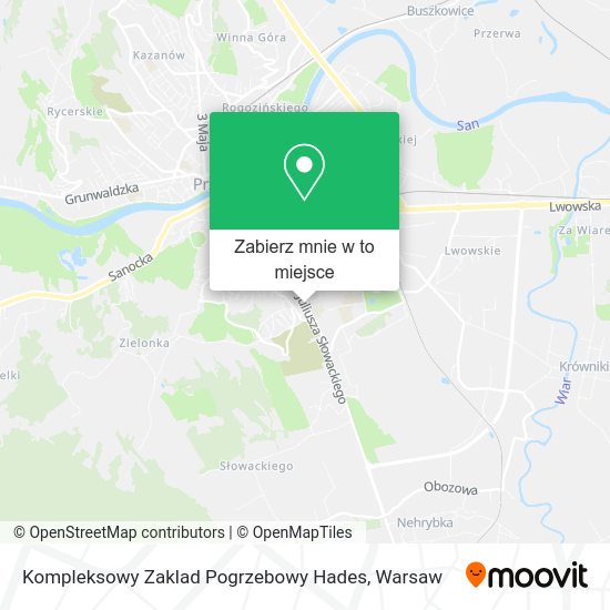 Mapa Kompleksowy Zaklad Pogrzebowy Hades