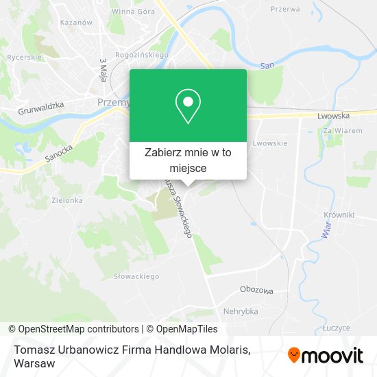 Mapa Tomasz Urbanowicz Firma Handlowa Molaris