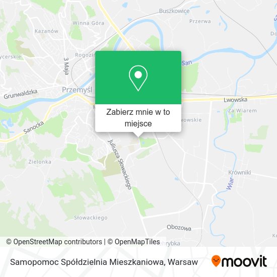 Mapa Samopomoc Spółdzielnia Mieszkaniowa