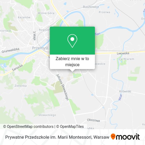 Mapa Prywatne Przedszkole im. Marii Montessori