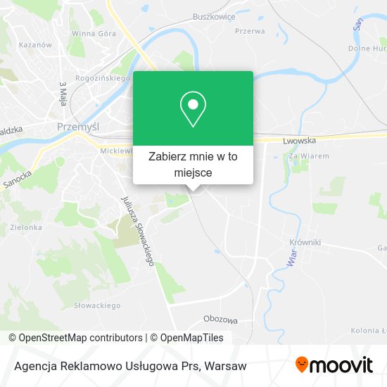 Mapa Agencja Reklamowo Usługowa Prs