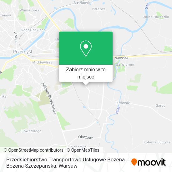 Mapa Przedsiebiorstwo Transportowo Uslugowe Bozena Bozena Szczepanska