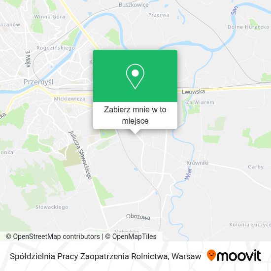 Mapa Spółdzielnia Pracy Zaopatrzenia Rolnictwa