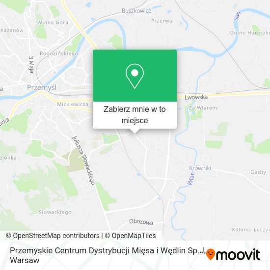 Mapa Przemyskie Centrum Dystrybucji Mięsa i Wędlin Sp.J