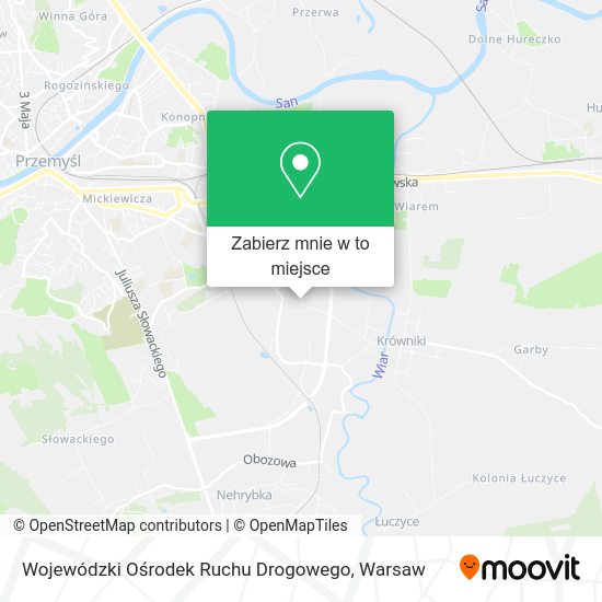 Mapa Wojewódzki Ośrodek Ruchu Drogowego