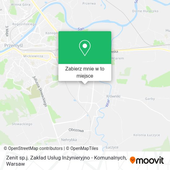 Mapa Zenit sp.j. Zakład Usług Inżynieryjno - Komunalnych