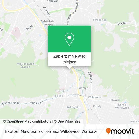 Mapa Ekotom Nawieśniak Tomasz Wilkowice