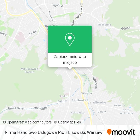 Mapa Firma Handlowo Usługowa Piotr Lisowski