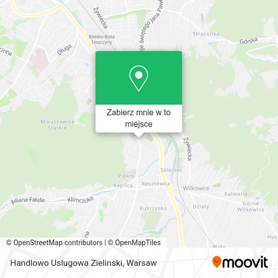 Mapa Handlowo Uslugowa Zielinski