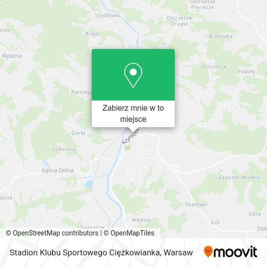 Mapa Stadion Klubu Sportowego Ciężkowianka