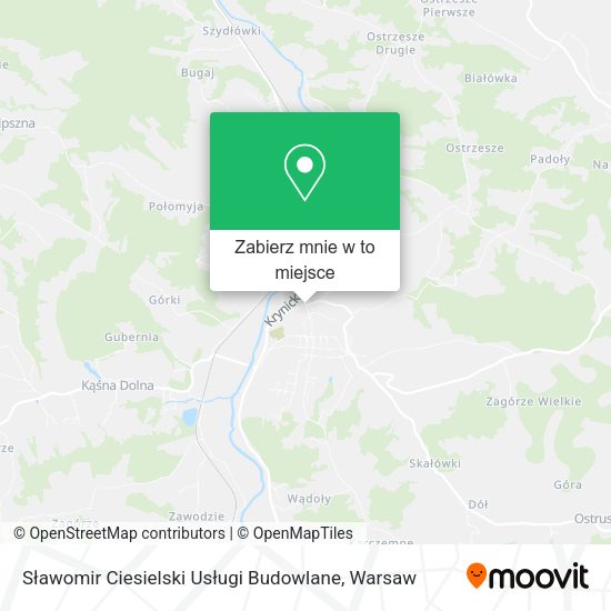 Mapa Sławomir Ciesielski Usługi Budowlane