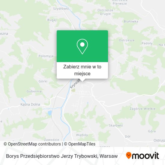 Mapa Borys Przedsiębiorstwo Jerzy Trybowski