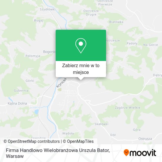 Mapa Firma Handlowo Wielobranżowa Urszula Bator