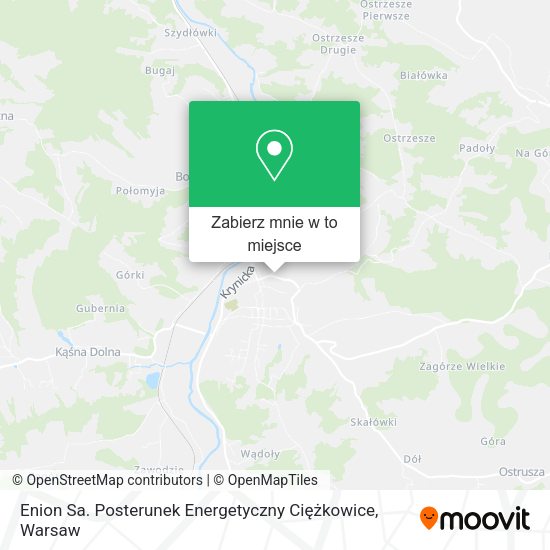 Mapa Enion Sa. Posterunek Energetyczny Ciężkowice