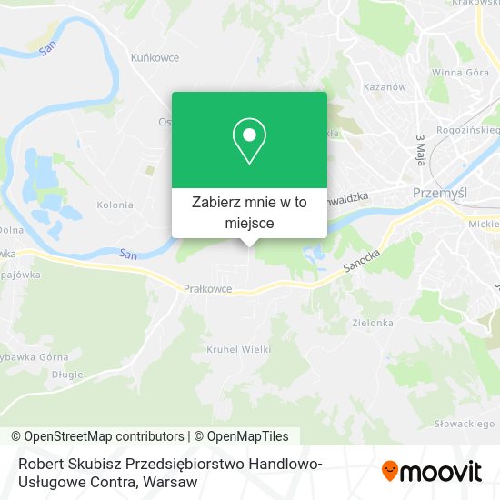 Mapa Robert Skubisz Przedsiębiorstwo Handlowo-Usługowe Contra