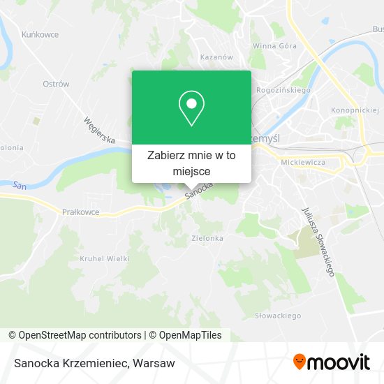 Mapa Sanocka Krzemieniec