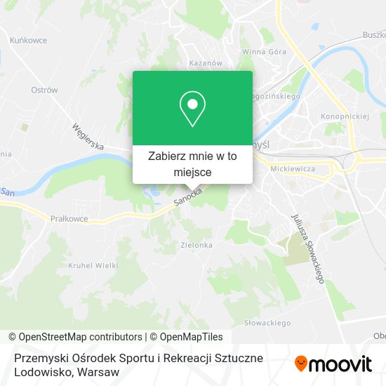 Mapa Przemyski Ośrodek Sportu i Rekreacji Sztuczne Lodowisko