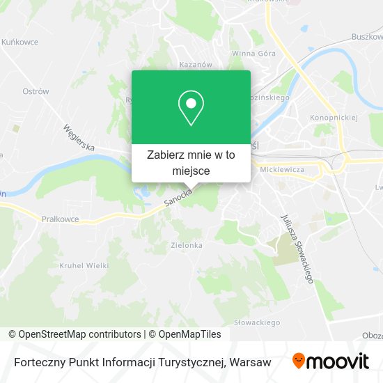 Mapa Forteczny Punkt Informacji Turystycznej