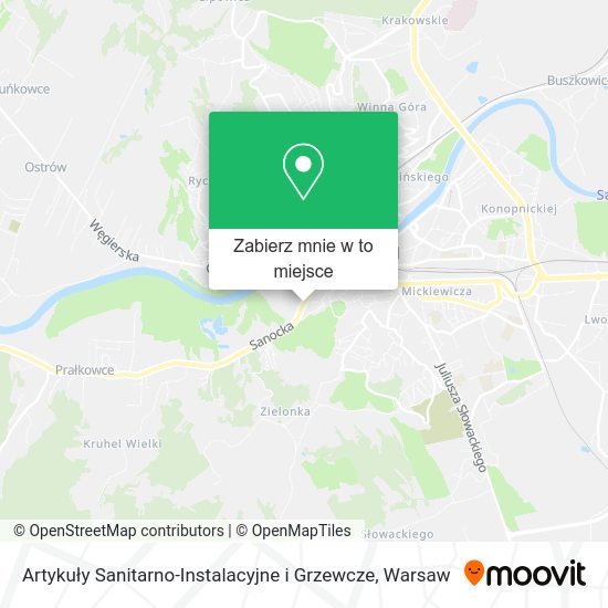 Mapa Artykuły Sanitarno-Instalacyjne i Grzewcze