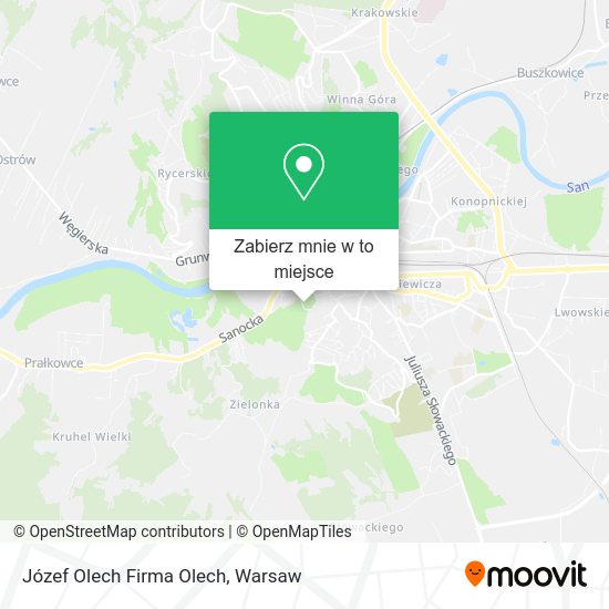 Mapa Józef Olech Firma Olech