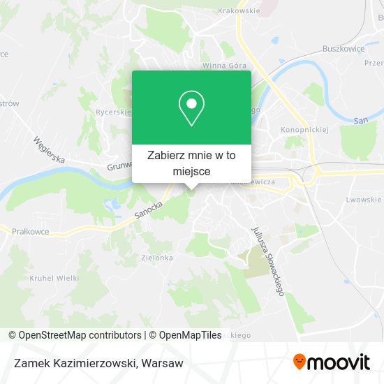 Mapa Zamek Kazimierzowski