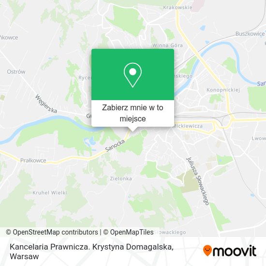 Mapa Kancelaria Prawnicza. Krystyna Domagalska