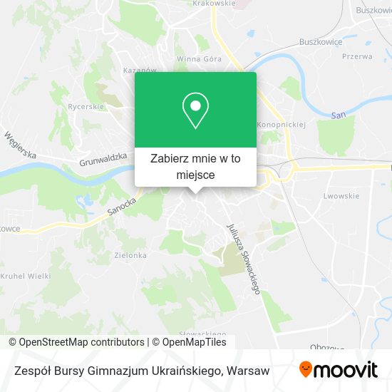 Mapa Zespół Bursy Gimnazjum Ukraińskiego