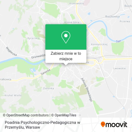 Mapa Poadnia Psychologiczno-Pedagogiczna w Przemyślu